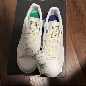 Adidas Stan Smith White Green Legacy Indigo Shoes GW6752 Women's Sizes 5.5